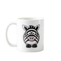 Cute Cartoon Zebra Mug