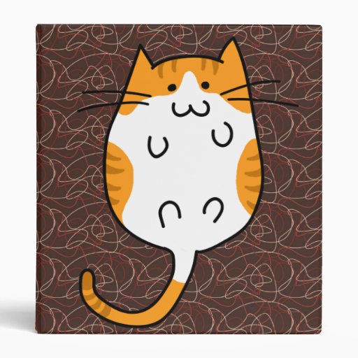 Cute Cat 3 Ring Binder Zazzle