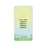 Cute Cat and House Moving Home Personalized Address Labels