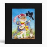 Cute cat, bird & mouse musicians Binder