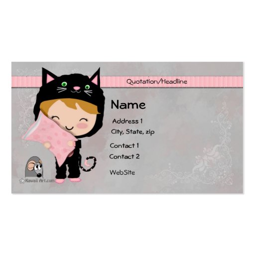 Cute Cat Business Card