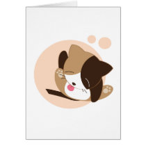 Cute Cat Greeting Card