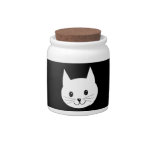 Cute Cat Face. Candy Jars