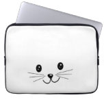 Cute Cat Face. Computer Sleeve