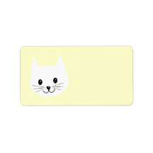 Cute Cat Face. Custom Address Label