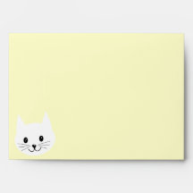 Cute Cat Face. Envelope