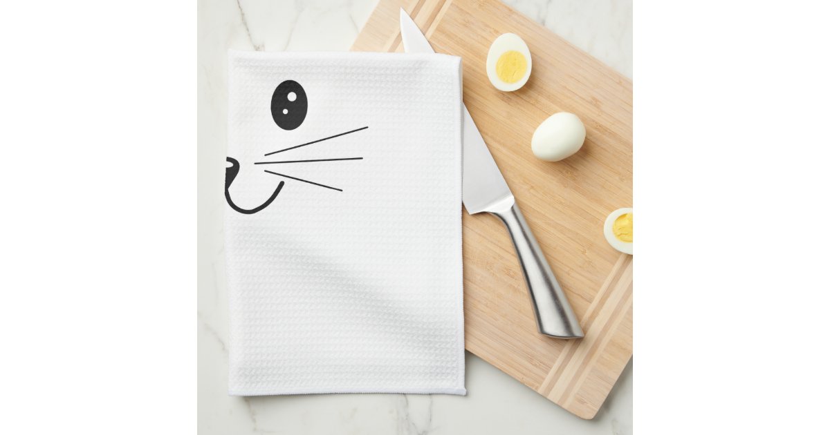 Cute Cat Face. Hand Towel Zazzle
