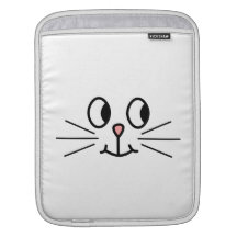 Cute Cat Face. iPad Sleeve
