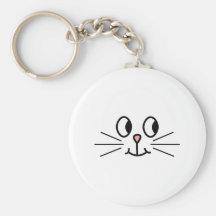 Cute Cat Face. Keychain