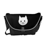 Cute Cat Face. Messenger Bags