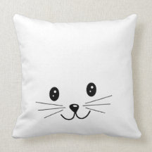 Cute Cat Face. Pillow
