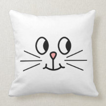 Cute Cat Face. Pillow