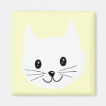 Cute Cat Face. Refrigerator Magnets