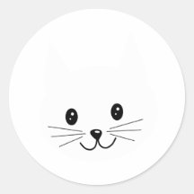 Cute Cat Face. Stickers
