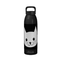 Cute Cat Face. Water Bottles