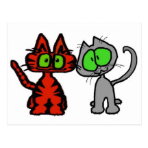 Cute Cat Friends Postcards