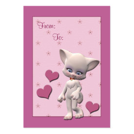 Cute Cat Gift Tag profilecard