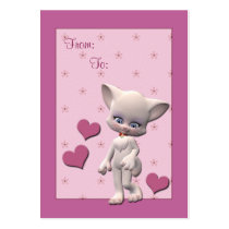 Cute Cat Gift Tag business cards