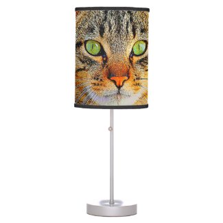Cute Cat Graphic Design Desk Lamps