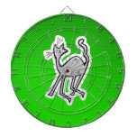 Cute Cat; Green Dart Boards