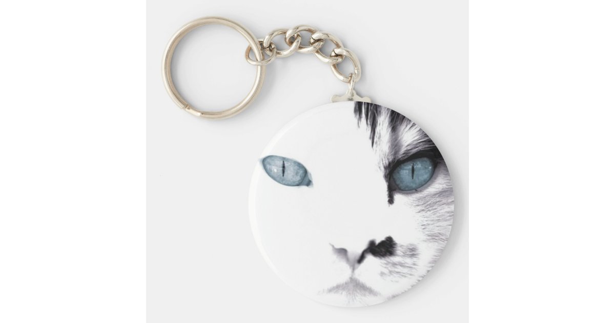 Cute Cat Keychain Zazzle