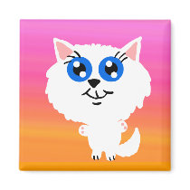 Cute Cat Magnet by Rajee1 Cute Cat Magnet
