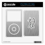 Cute Cat; Metal-look iPod Video 5G Skins