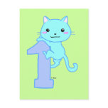 Cute cat number 1 postcards