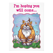 Cute Cat Party Invite