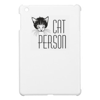 Cute Cat Person design with black cat iPad Mini Cases