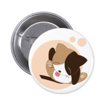 Cute Cat Pinback Buttons