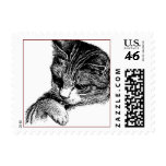 CUTE CAT POSTAGE STAMP