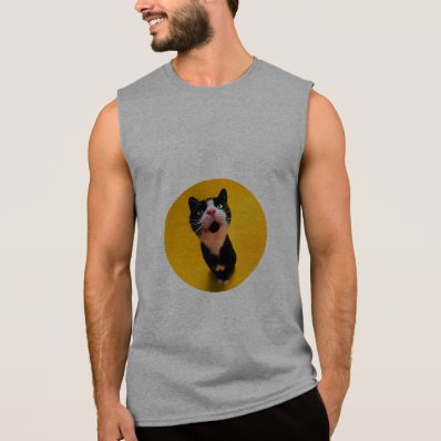 Cute cat staring at you t shirt