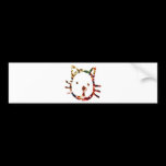 Cute Cat V3 bumper stickers