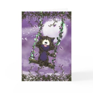 Cute Cat Valentines Day Card - Be My Valentine