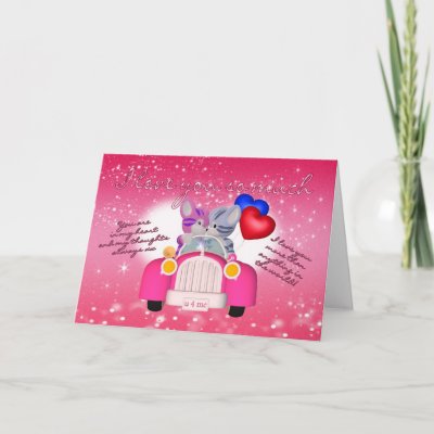 Cute Valentine Cards on Cute Cat Valentine S Day Card In Little Car From Zazzle Com