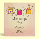 Cute Cat Vet Records binders