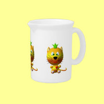 Cute Cat with Crown pitchers