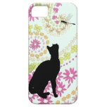Cute cat with dragonfly iphone5 covers iPhone 5 cases