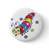 Cute Caterpillar buttons