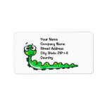 cute caterpillar cartoon labels