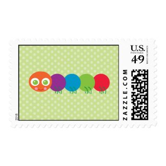 Cute Caterpillar Postage Stamps