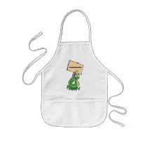 Cute Caterpillar with Sign, <PERSONALIZE> aprons