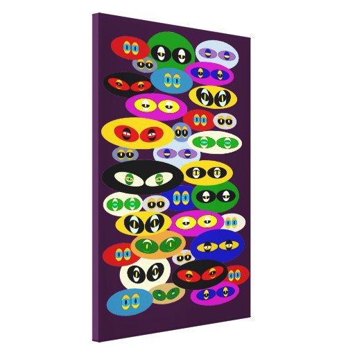 Cute Cats Eyes For Cat Lovers Canvas Print