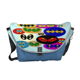 Cute Cats Eyes For Cat Lovers Messenger Bag