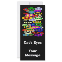 Cute Cats Eyes For Cat Lovers Rack Card