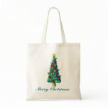 Cute Cats on Christmas Tree -custom txt- bags