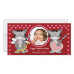 Cute Cats Valentine's Day Photo Card Template