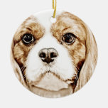 Cute Cavalier King Charles Spaniel Christmas Ornaments