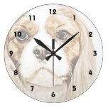 Cute Cavalier King Charles Spaniel Wall Clocks